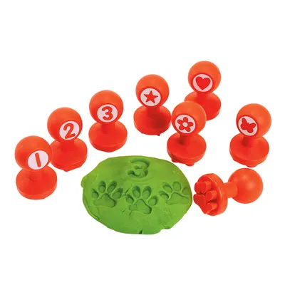 Set de 26 de ștampile cu forme și numere