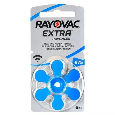 Baterii aparat auditiv Zinc-Aer 675 PR44, 6 Buc. Rayovac