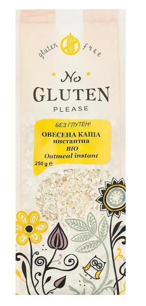Fulgi de ovăz bio, instant, 250 g, No Gluten Please