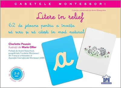 Litere în relief. Casetele Montessori - Hardcover - Charlotte Poussin