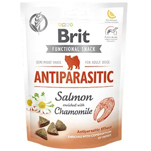 Snack antiparazitar pentru caini Brit Care, 150 g