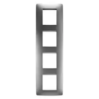Placa ornament CProiector HORUS ONE - IN PAINTED TECHNOPOLYMER - 2+2+2+2 modul VERTICAL - TITANIUM - CProiector HORUS