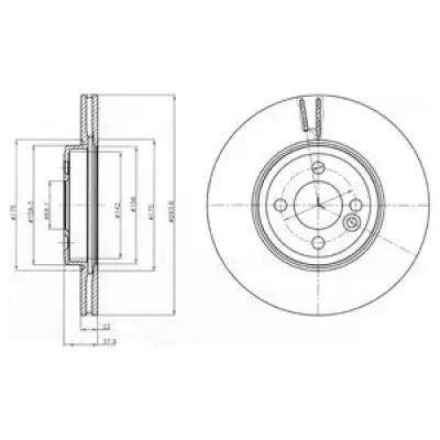 Disc frana DELPHI BG4184