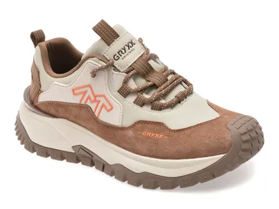 Pantofi sport GRYXX maro, 5901, din piele naturala