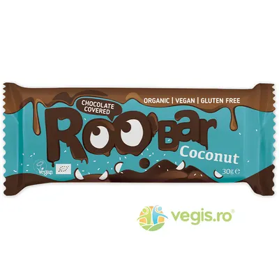 Baton cu Cocos Invelit in Ciocolata fara Gluten Ecologic/Bio 30g
