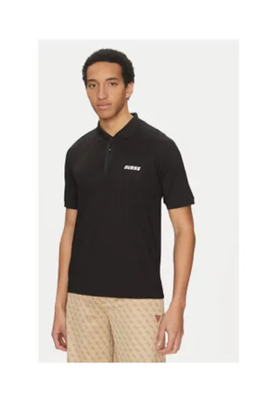 Tricou polo cu imprimeu - Negru