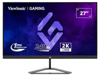 Monitor de gaming ViewSonic - VX2758A-2K-PRO-3, 27'', 240Hz, 1ms, FreeSync