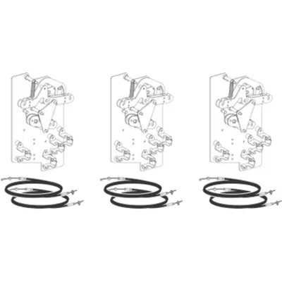 Kit interblocare cu cabluri 2S+1C - pentru MTZ2/3/NW fix/debrosabil - piesa de schimb