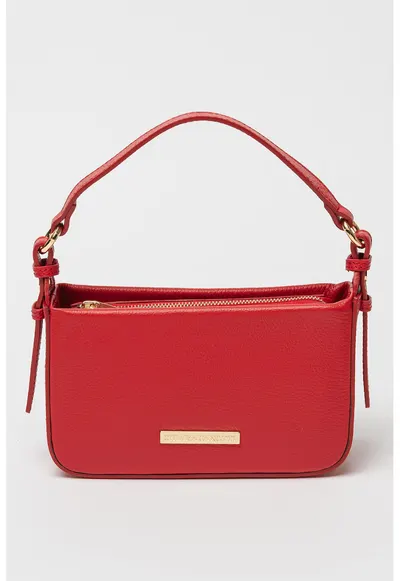 Geanta crossbody de piele - Rosu/Rosu vermillion