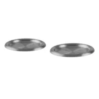 Farfurii argintii 2 buc. din oțel inoxidabil ø 28 cm Roto – noo.ma