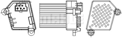 Rezistenta ventilator habitaclu BMW Seria 3 (E46), 5 (E39), X3 (E83), X5 (E53) 1.6-4.9 intre 1995-2011