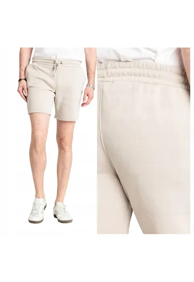 Pantaloni scurti din amestec de bumbac - Bej