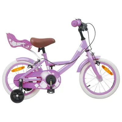 vidaXL Bicicletă pentru Copii 14 Inci pentru 3-5 ani Violet