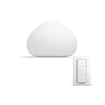 Veioza Philips HUE Wellner Alb bec LED intrerupator dimabil inclus