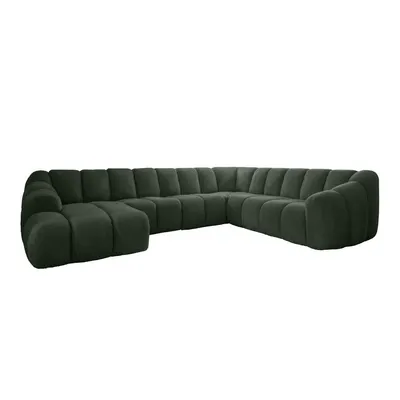 Colțar verde închis (cu colț pe partea dreaptă/în formă de "U") Shell – Miuform