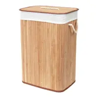 Coș de rufe în culoare naturală din bambus 78 l Bamboo – Compactor