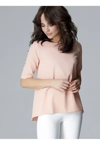 Bluza dama - roz - poliester 65% - viscoza 35% - croiala lejera