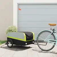Gossi remorca pentru biciclete, negru si verde, 45 kg, fier
