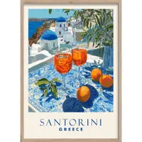 Tablou cu ramă imprimat 50x70 cm Santorini – Styler