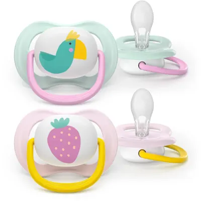 Philips Avent Ultra Air SCF080/24 0-6 m suzetă Girl 2 buc