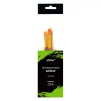 Set 2 x 4 Pensule Pictura Acrilice Atelier