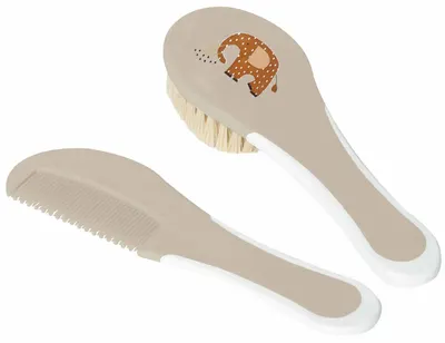 Set perie de păr și pieptene Bebe-Jou - Steppe