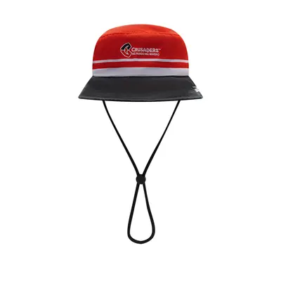 Pălărie bucket Supporter Crusaders Super Rugby Roșu și Negru