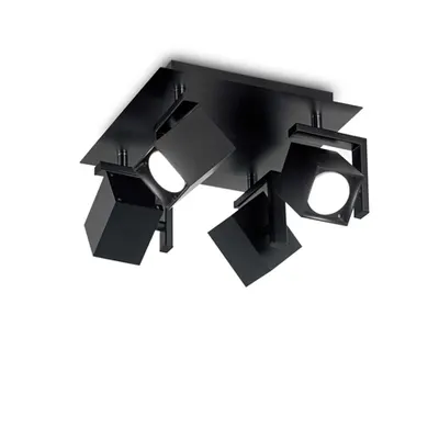 Corp de iluminat cu montaj pe tavan, plafoniera MOUSE PL4 NERO