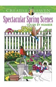 Creative Haven Spectacular Spring Scenes Color by Number