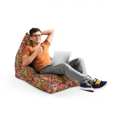 Fotoliu Puf Bean Bag tip Lounge Hippie peace