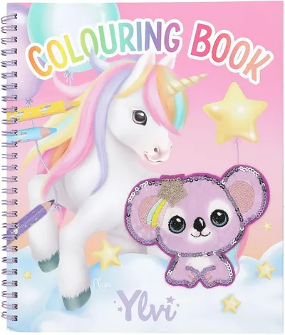 Carte de colorat Depesche TopModel - Ylvi Unicorn, cu paiete