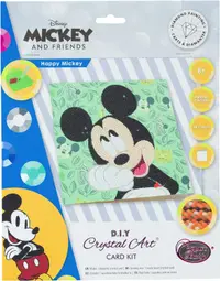 Felicitare goblen cu diamante Craft Buddy - Mickey Mouse