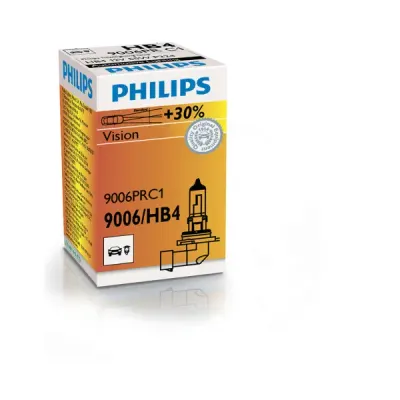 Bec auto halogen pentru far Philips Vision +30% HB4 55W 12V 9006PRC1
