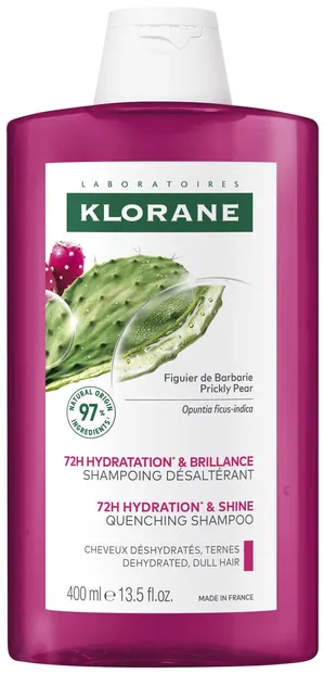 Klorane Prickly Pear Șampon pentru păr deshidratat și lipsit de vitalitate, 400 ml