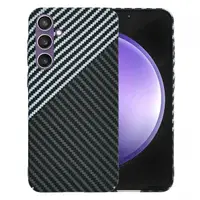 Husa pentru Samsung Galaxy S23 FE S711, Techsuit, Carbonite FiberShell, Neagra Gri
