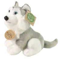Jucărie de plus Rappa Eco Friends - Husky, 16 cm, gri