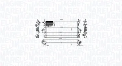 Radiator racire motor potrivit CITROEN JUMPER II; PEUGEOT BOXER 2.0D 2.2D 07.15