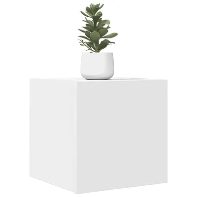 vidaXL Dulapuri TV montate pe perete, 2 buc., alb, 30,5x30x30 cm
