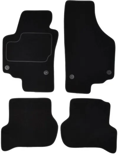Covorase auto (set, velur, 4 bucati, culoare negru) SEAT ALTEA dupa 2004