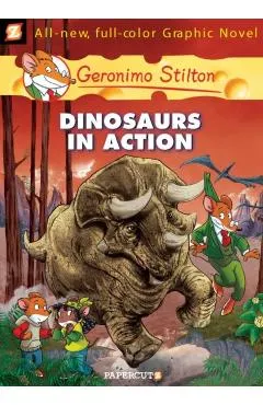 Geronimo Stilton Graphic Novels #7: Dinosaurs in Action!
