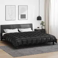 vidaXL Duvet de iarnă 220 x 240 cm 450 gsm Negru