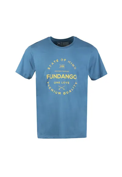 Tricou regular fit cu imprimeu logo si text - Albastru lavanda