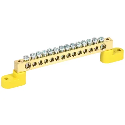 Neutral bus bars with two corner Izolators SHNI-8x12-14-U2-ZH