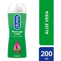 Lubrifiant Durex Play 2 in 1 pentru masaj Aloe Vera, Reckitt Benckiser | 200 ml
