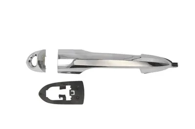 Maner usa Stanga Fata potrivit ALFA ROMEO GIULIETTA, MITO; LANCIA YPSILON 312 2008-2020 - (exterior, cu gaura pentru incuietoare; crom)