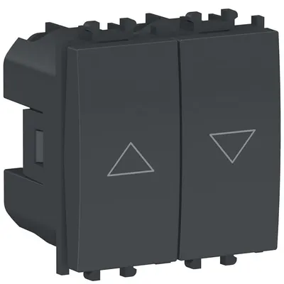 Intrerupator jaluzele 2 module Schneider Easy Styl LMR0712003, negru