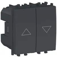 Intrerupator jaluzele 2 module Schneider Easy Styl LMR0712003, negru