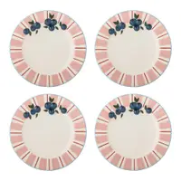 Farfurii roz/crem 4 buc. pentru desert din gresie ø 20,5 cm Carry – Bloomingville