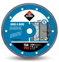 Disc diamantat pt. materiale foarte dure 230mm, TSA 230 Pro - RUBI-31958