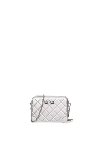 Geanta crossbody cu bareta ajustabila Valoria Prime - Argintiu